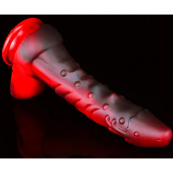 MONSTERED Gode Dragon Sarkan 19 x 4.5cm Noir-Rouge